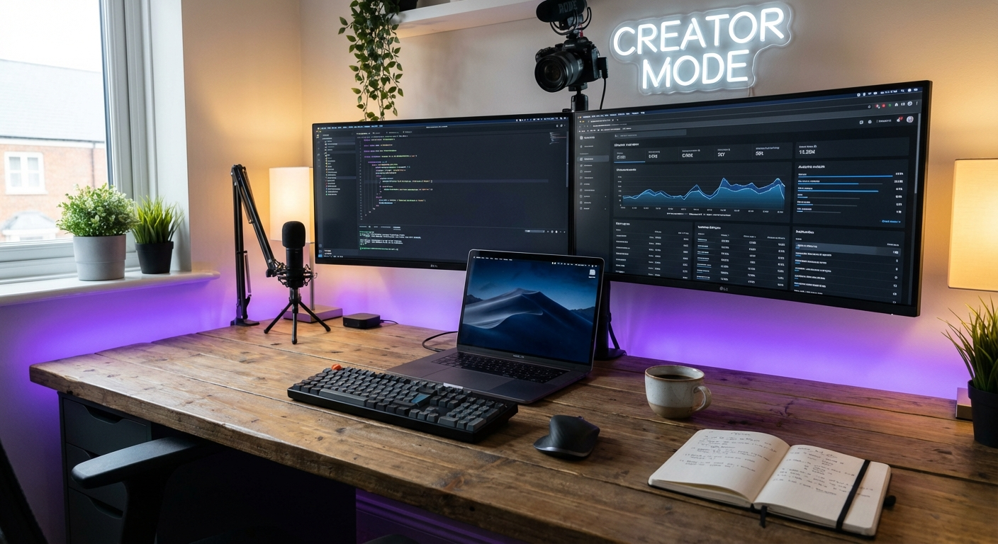 Creator workspace for AI influencer production